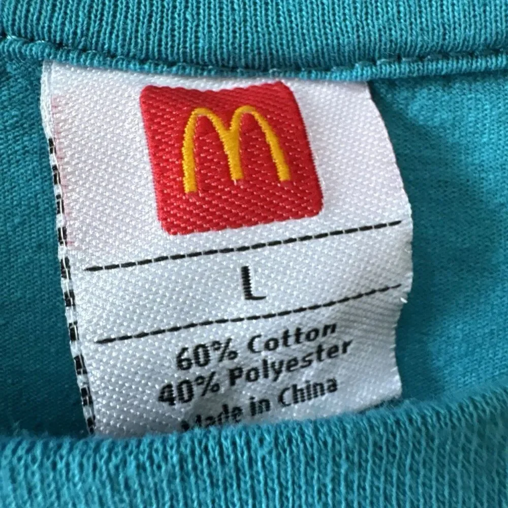 Authentic McDonald’s XL Collector's Cup Edition Crew 2024 Employee T Shirt Blue